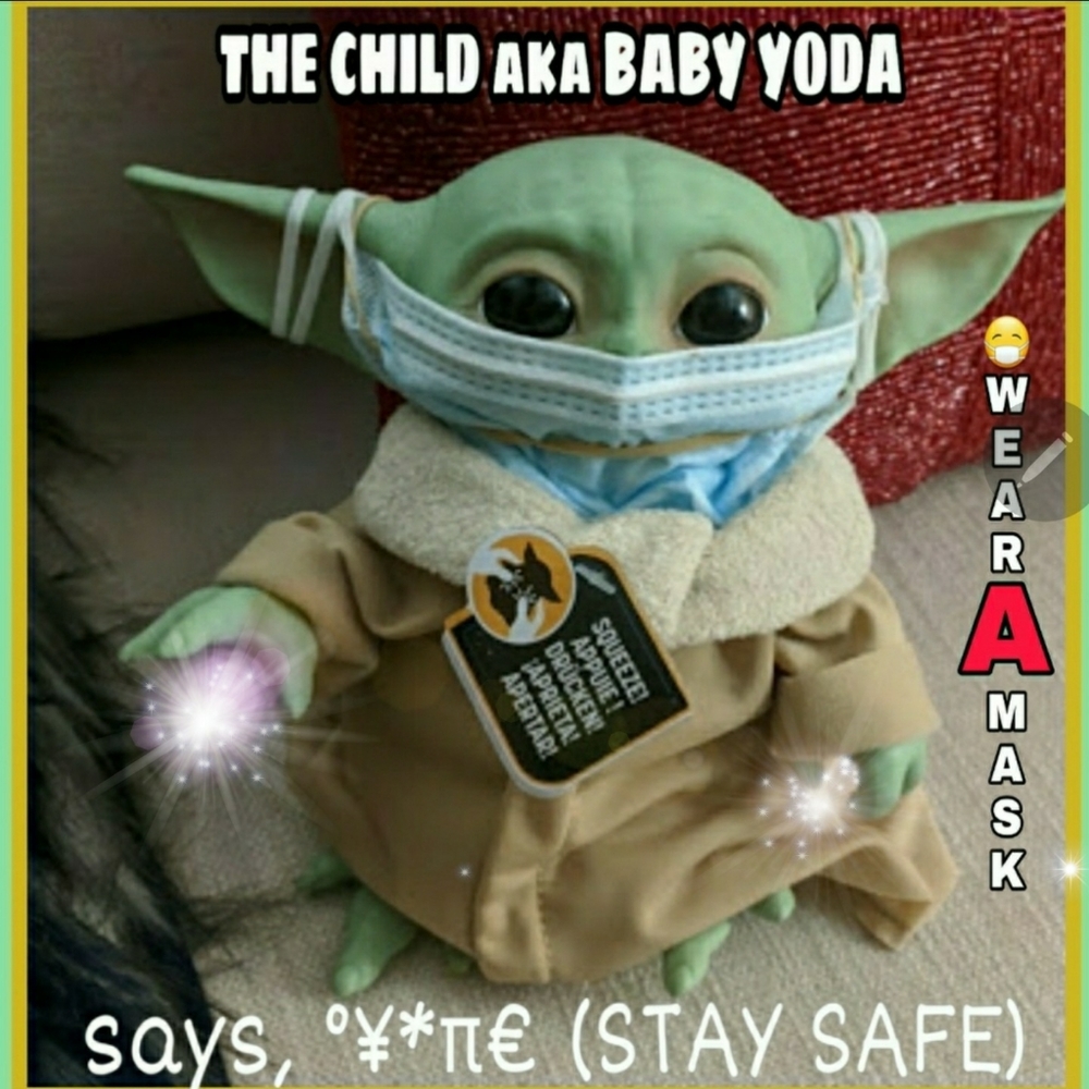The Child aka Baby Yoda CARES ABOUT YOUR SAFETY ❤️ - Picture 1 of 16